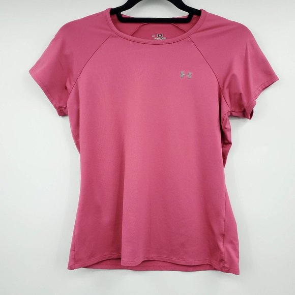 Under Armour Pink Short Sleeve Athletic Top S - Picture 7 of 7